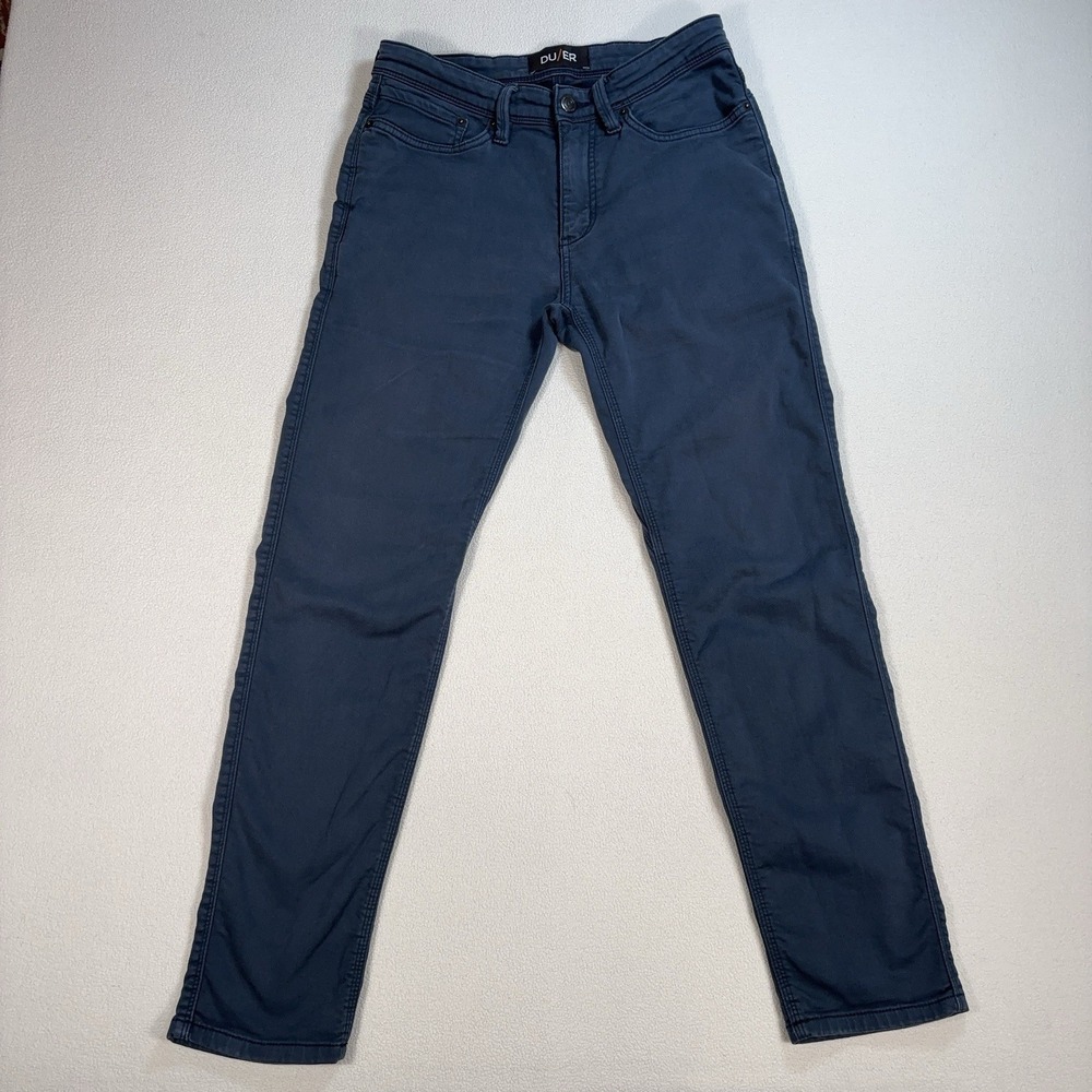 DU/ER Nature2X Slim Fit Pants Men's 30x28* Blue N2X Tapered Stretch MFNS1001